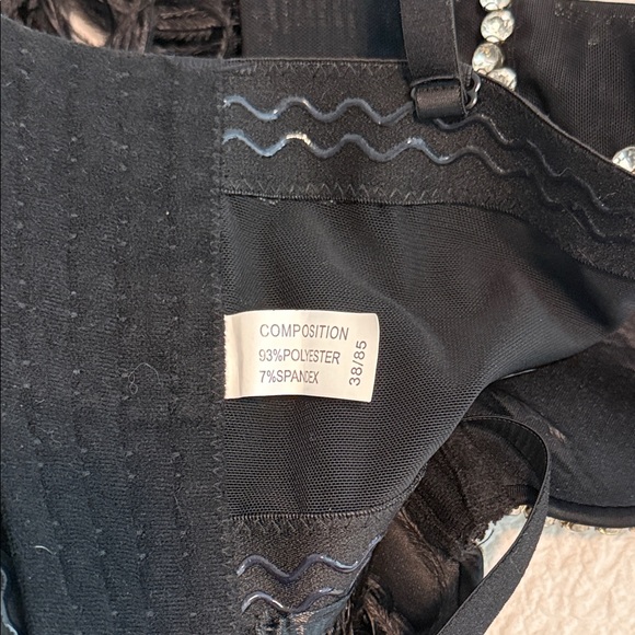 Amazon Black Rhinestone Embellished Tank Top - Picture 7 of 9